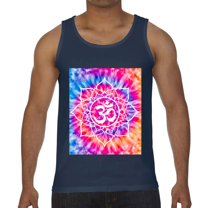 Tie Die Ohm Yoga Hindu Buddhism Yoga Eastern Namaste Gift Comfort Colors® Tank Top