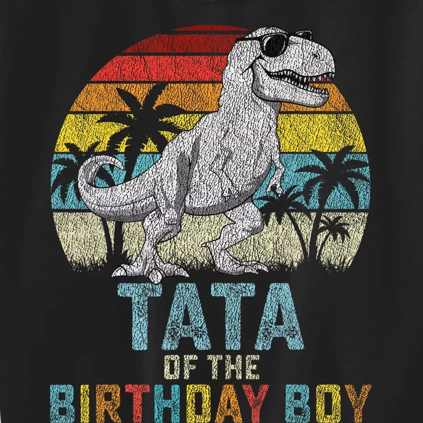 Tata Dinosaur Of The Birthday Matching Family Kids Sweatshirt