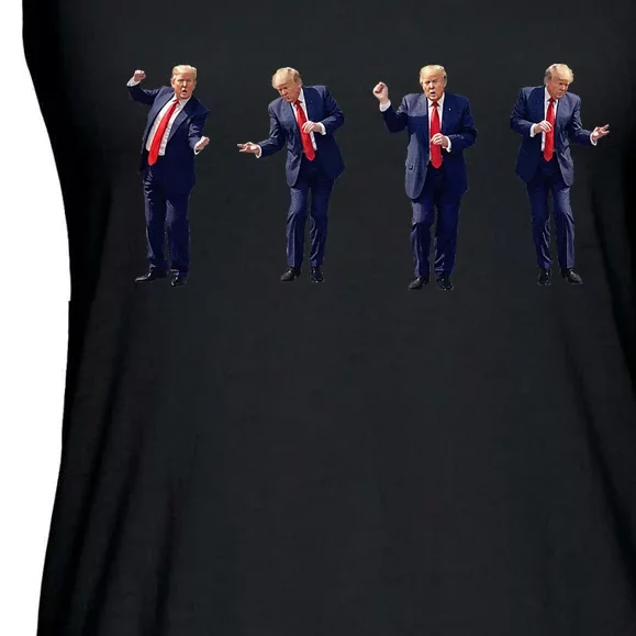 Trump Dance Potus 45 Dance Save America Trump 2024 Ladies Essential Flowy Tank