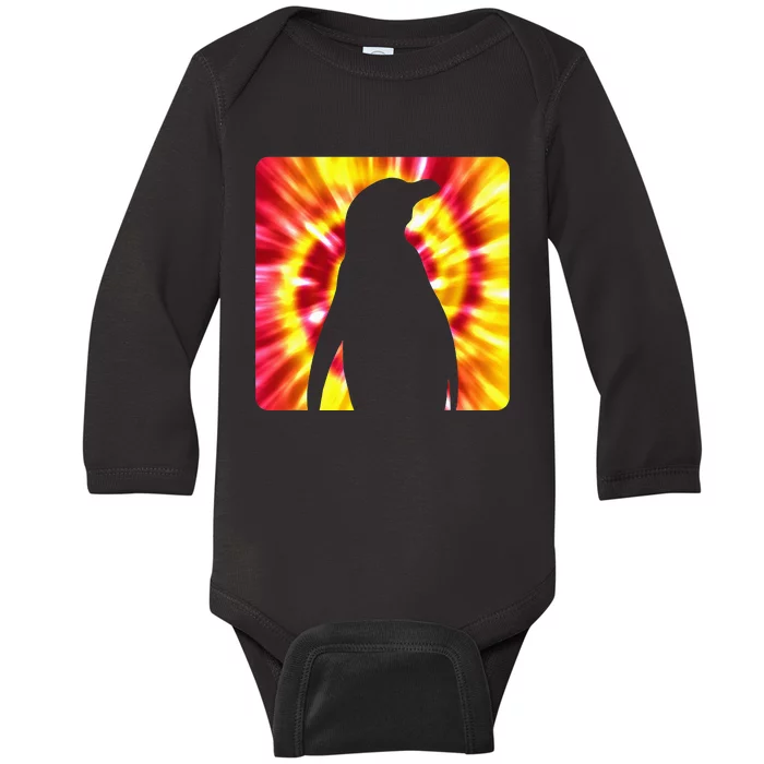 Tie Dye Penguin For Penguin Lovers Baby Long Sleeve Bodysuit