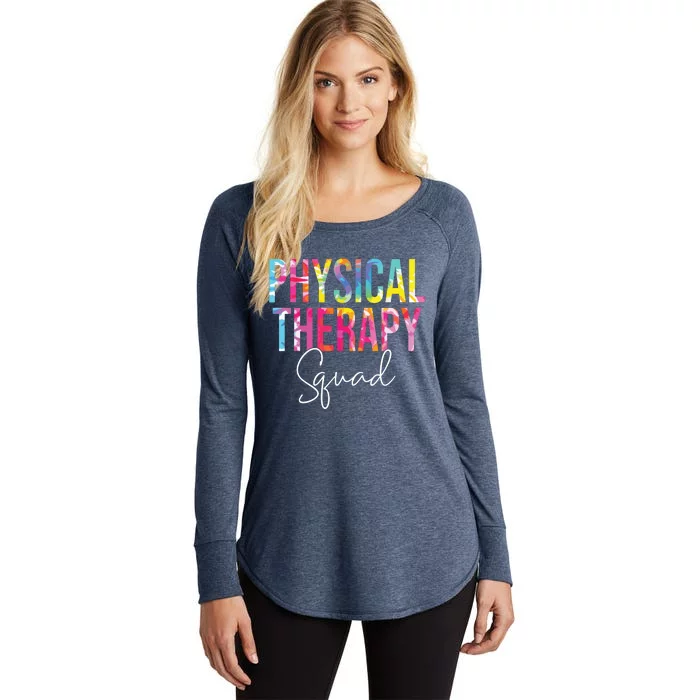 Tie Dye Physical Therapy Squad Appreciation Therapist Life Women's Perfect Tri Tunic Long Sleeve Shirt