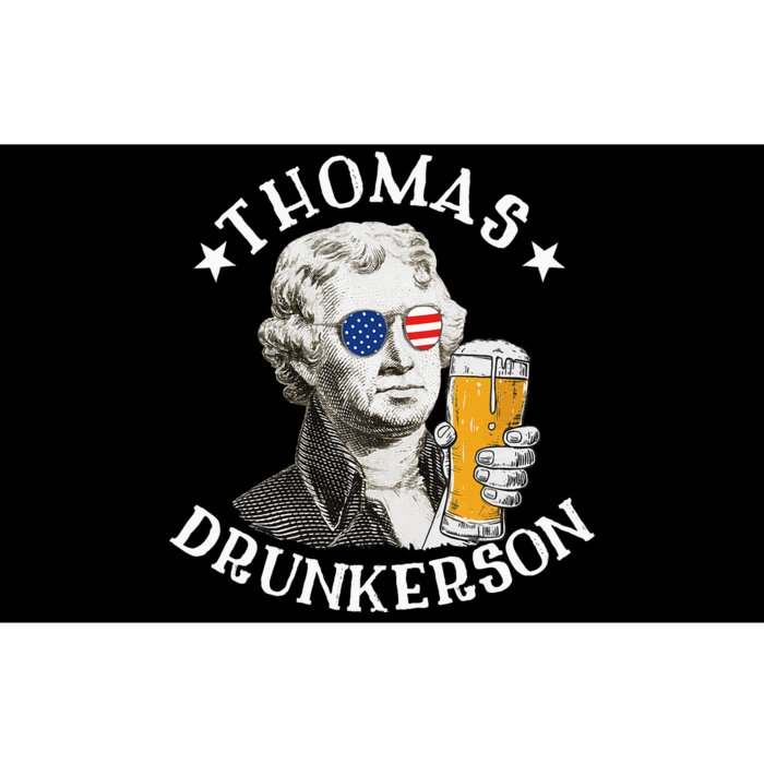 Thomas Drunkerson President Thomas Jefferson Drinking Beer Bumper Sticker