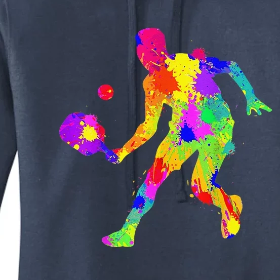 Tie Dye Pickleball Funny Dad Pickleball Women's Pullover Hoodie