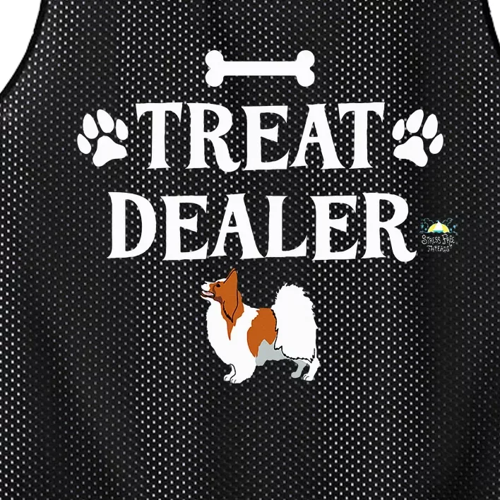 Treat Dealer Papillon Dog Trainer Mesh Reversible Basketball Jersey Tank