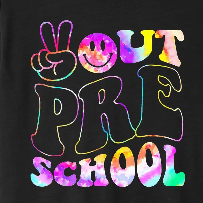 Tie Dye Peace Out Preschool Last Day Of School Pre K ChromaSoft Performance T-Shirt