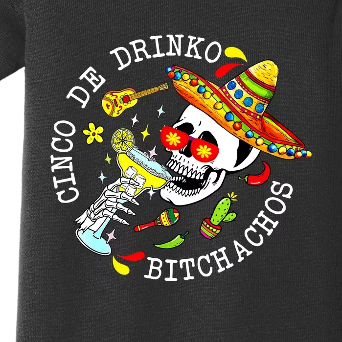 Turn Down Por Que Funny Cinco Mayo Mexican Fiesta Women Baby Bodysuit