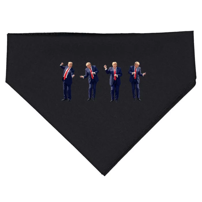 Trump Dance Potus 45 Dance Save America Trump 2024 USA-Made Doggie Bandana