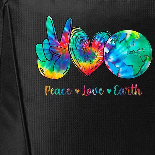 Tie Dye Peace Love Earth Day City Backpack