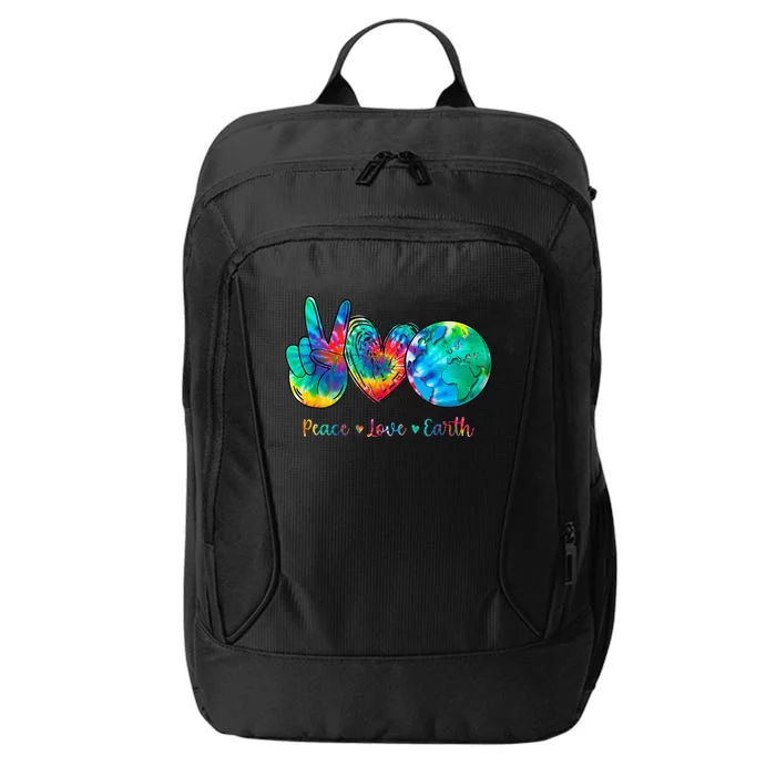 Tie Dye Peace Love Earth Day City Backpack