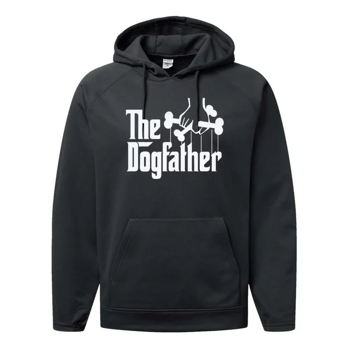 The Dogfather Perfect Gift for Dog Lovers Performance Fleece Hoodie