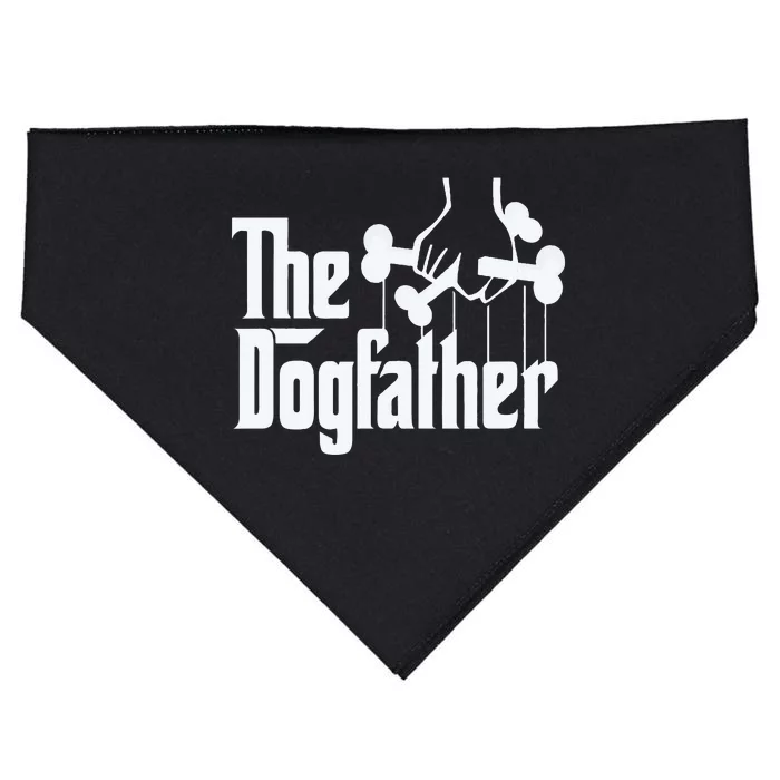 The Dogfather Perfect Gift for Dog Lovers USA-Made Doggie Bandana