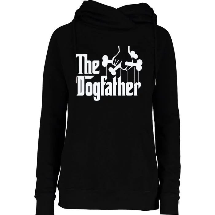 The Dogfather Perfect Gift for Dog Lovers Womens Funnel Neck Pullover Hood