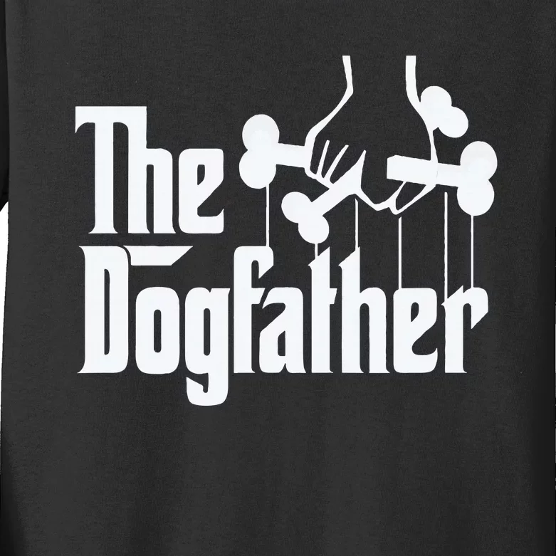 The Dogfather Perfect Gift for Dog Lovers Kids Long Sleeve Shirt