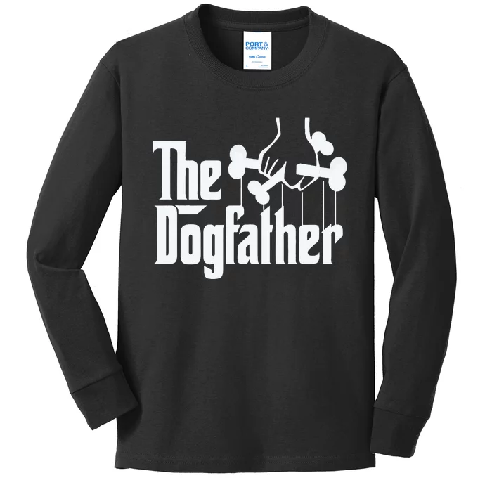 The Dogfather Perfect Gift for Dog Lovers Kids Long Sleeve Shirt