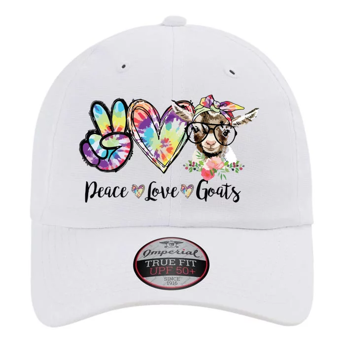 Tie Dye Peace Love Goats Farm Girl Goat Lover Funny Gift The Original Performance Cap