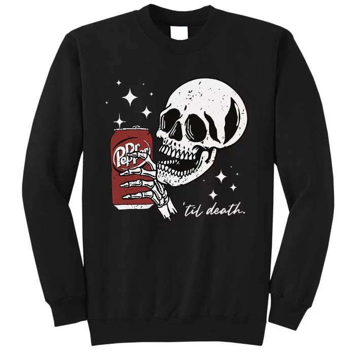 Till Death Pepper Skeleton Halloween Skeleton Sweatshirt