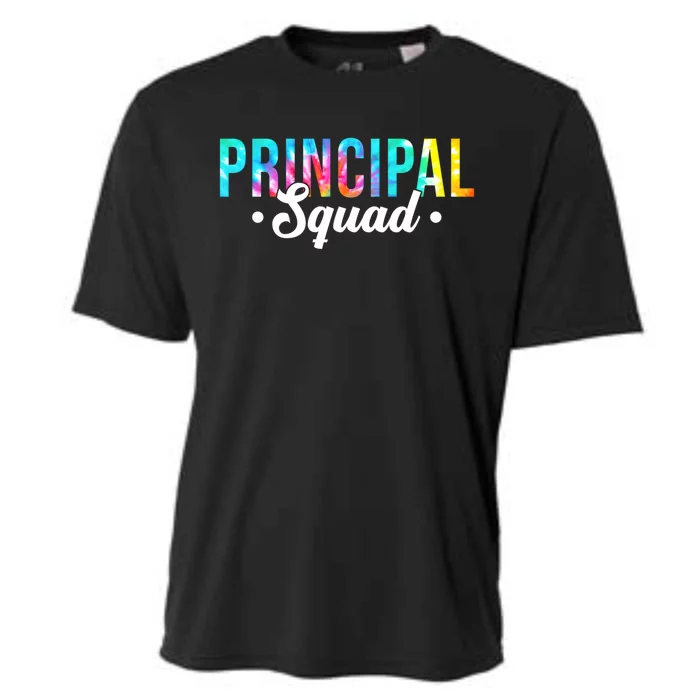 Tie Dye Principal Squad Admin Team Happy First Day Of School Funny Gift Cooling Performance Crew T-Shirt