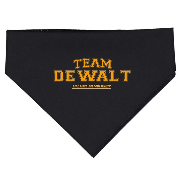 Team Dewalt Proud Family Surname Last Name USA-Made Doggie Bandana