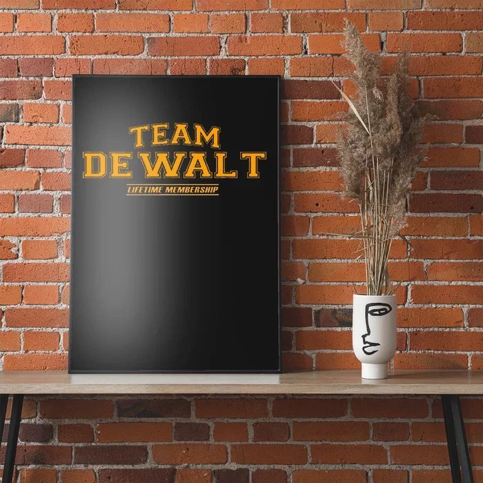 Team Dewalt Proud Family Surname Last Name Poster