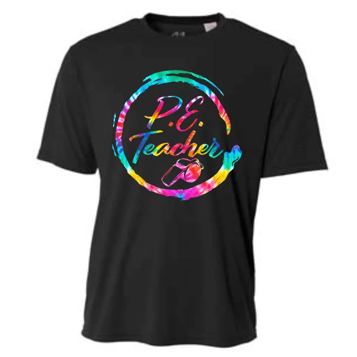 Tie Dye Physical Education Teacher PE Squad back To School Cooling Performance Crew T-Shirt