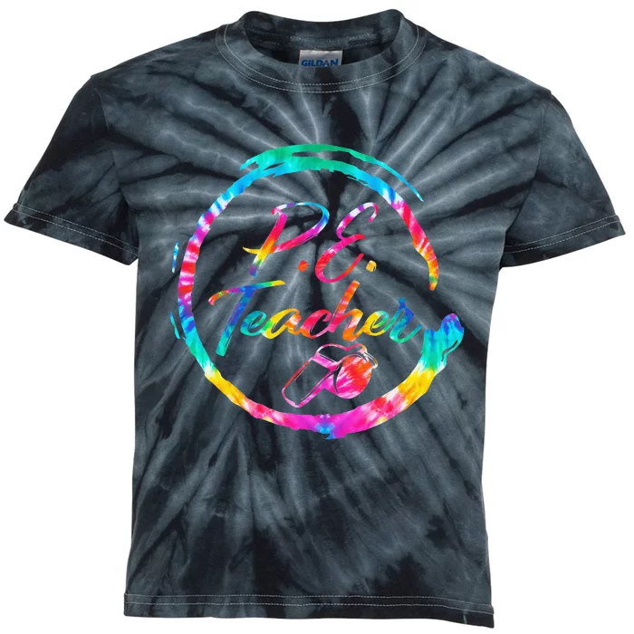 Tie Dye Physical Education Teacher PE Squad back To School Kids Tie-Dye T-Shirt