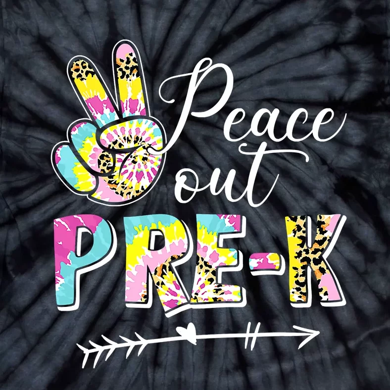 Tie Dye Peace Out PreK Last Day Of School Summer Beach Tie-Dye T-Shirt