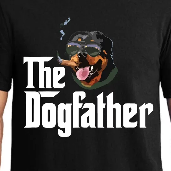 The Dogfather Rottweiler Funny Dog Owner Gift Dog Lover Pajama Set