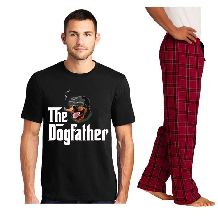 The Dogfather Rottweiler Funny Dog Owner Gift Dog Lover Pajama Set