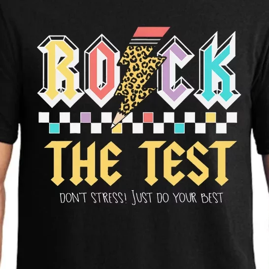 Test Day Rock The Test Dont Stress Just Do Your Best Student Pajama Set