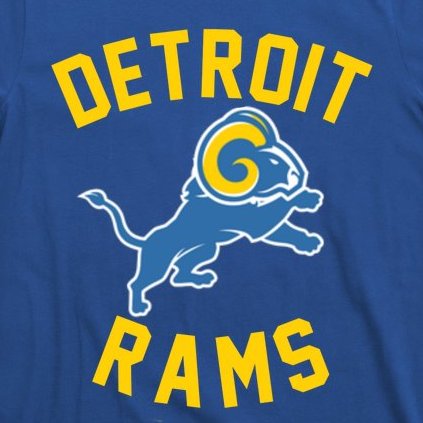 Trending Detroit Rams Logo T-Shirt