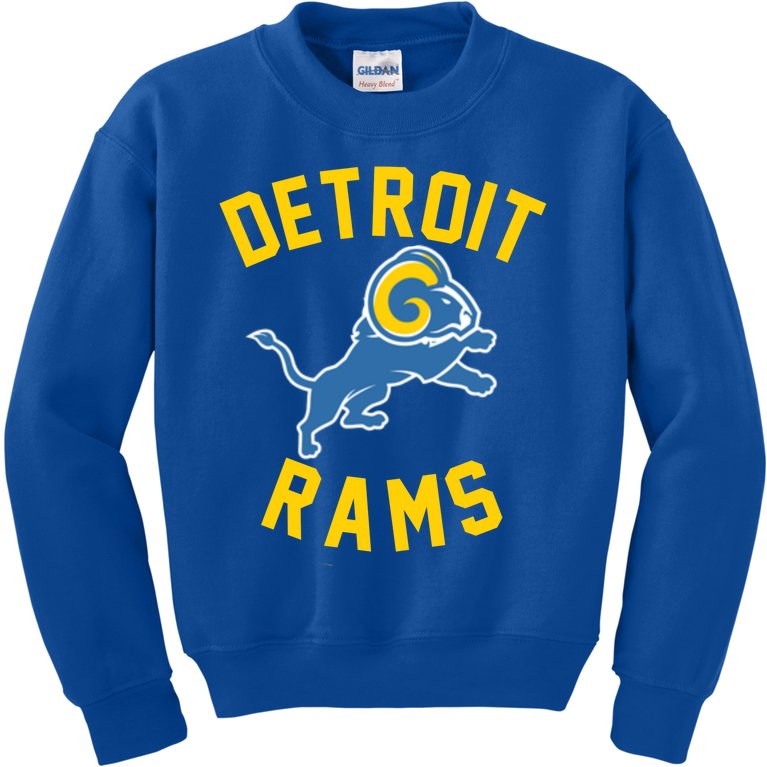 Trending Detroit Rams Logo Kids Sweatshirt