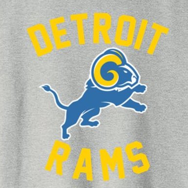 Trending Detroit Rams Logo Women's Crop Top Tee