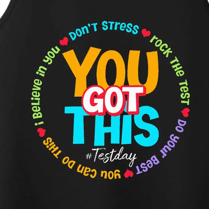 Test Day Rock The Test Teacher Testing Day You Got This Performance Tank