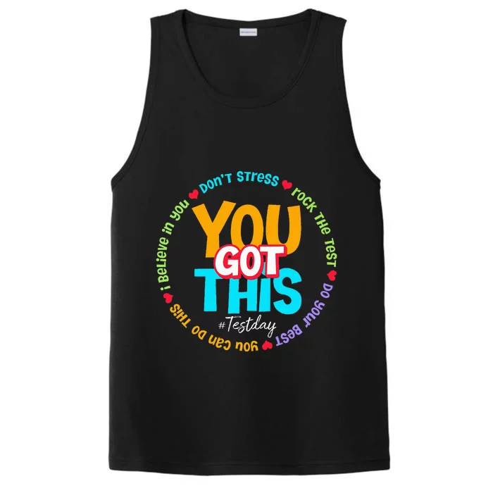 Test Day Rock The Test Teacher Testing Day You Got This Performance Tank