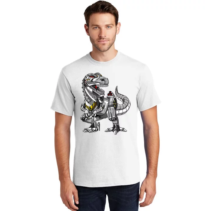 Trex Dinosaur Robot Futuristic Monster Tall T-Shirt