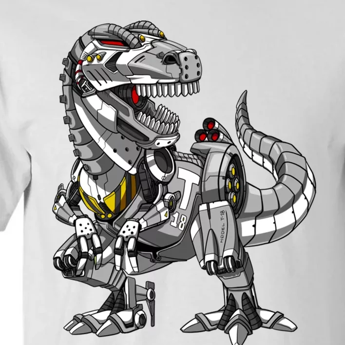 Trex Dinosaur Robot Futuristic Monster Tall T-Shirt