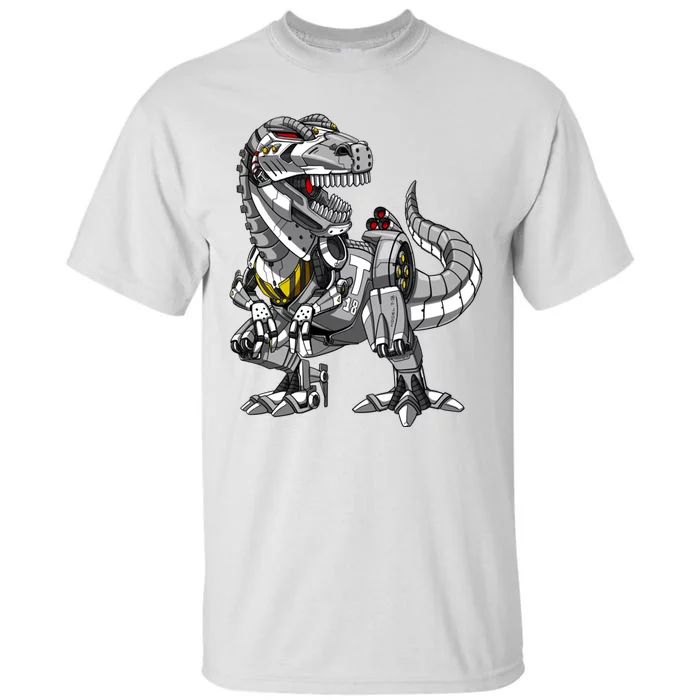 Trex Dinosaur Robot Futuristic Monster Tall T-Shirt