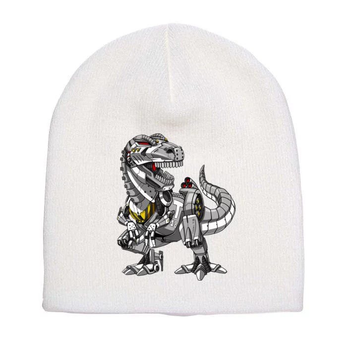 Trex Dinosaur Robot Futuristic Monster Short Acrylic Beanie