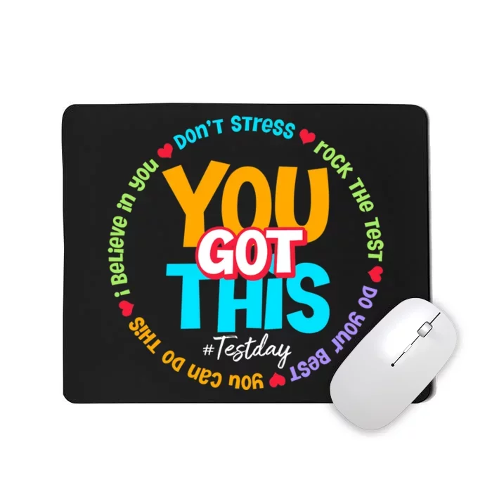 Test Day Rock The Test Teacher Testing Day You Got This Mousepad