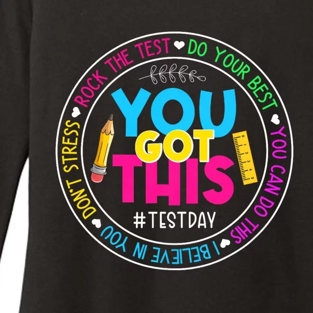 Test Day Rock The Test Teacher Testing Day You Got This Womens CVC Long Sleeve Shirt