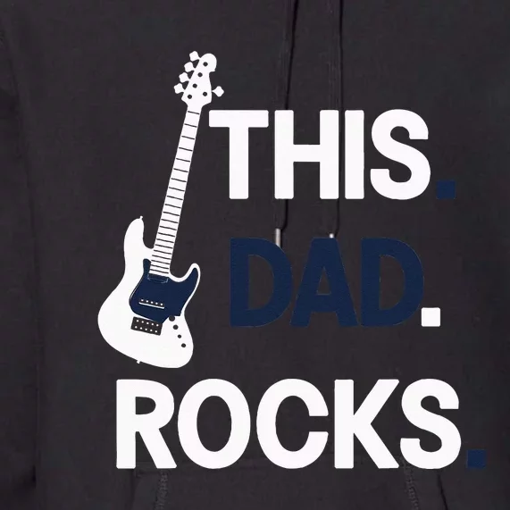 This Dad Rocks Musical Dad Father's Day Premium Hoodie