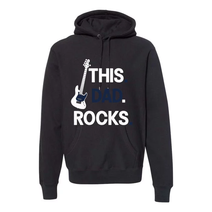 This Dad Rocks Musical Dad Father's Day Premium Hoodie