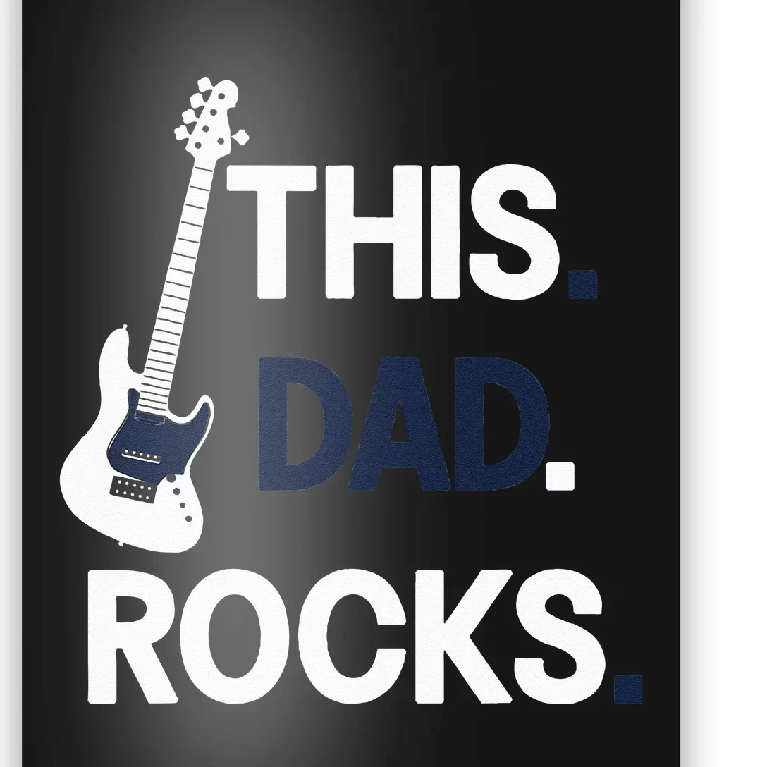 This Dad Rocks Musical Dad Father's Day Poster