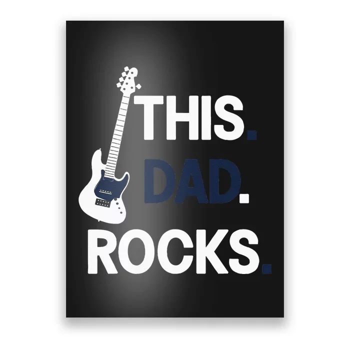 This Dad Rocks Musical Dad Father's Day Poster