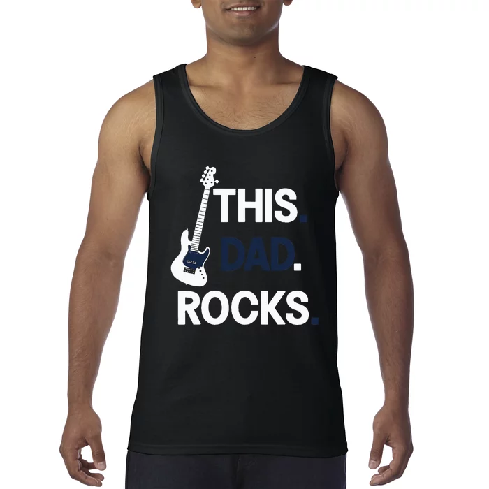 This Dad Rocks Musical Dad Father's Day Tank Top