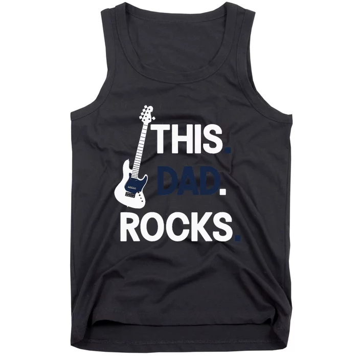 This Dad Rocks Musical Dad Father's Day Tank Top