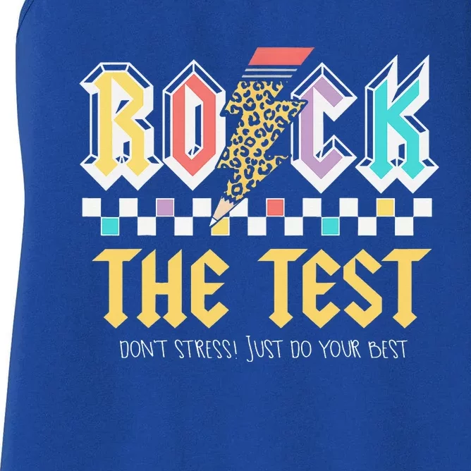 Test Day Rock The Test Women's Racerback Tank