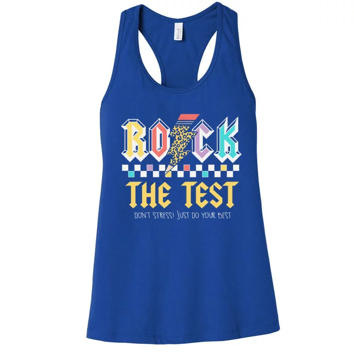 Test Day Rock The Test Women's Racerback Tank