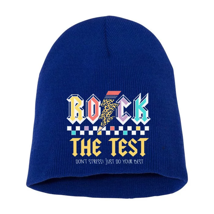 Test Day Rock The Test Short Acrylic Beanie