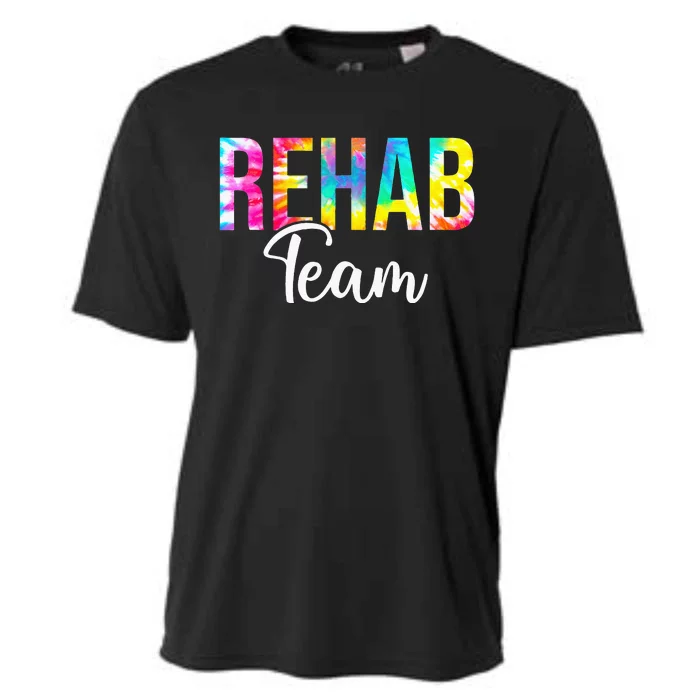 Tie Dye Rehab Team Rehabilitation Awareness Week OT PT ST Cooling Performance Crew T-Shirt